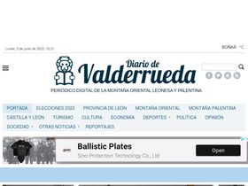 'diariodevalderrueda.es' screenshot