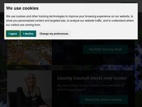 'norfolk.gov.uk' screenshot