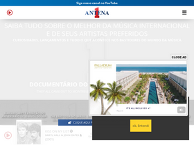 'antena1.com.br' screenshot