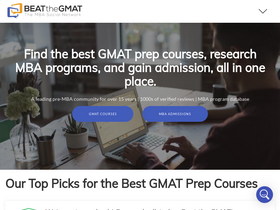 'beatthegmat.com' screenshot