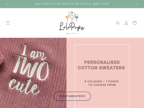 lolopopsbabygifts.com homepage screenshot