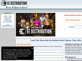 'eedistribution.com' screenshot