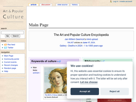 'artandpopularculture.com' screenshot