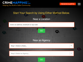 'crimemapping.com' screenshot