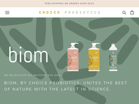 choiceprobiotics.com homepage screenshot