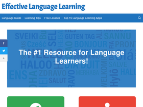 'effectivelanguagelearning.com' screenshot