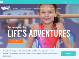 'thelittlegym.com' screenshot