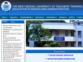 'wbuttepa.ac.in' screenshot