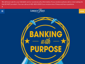 'libertyfirstcu.com' screenshot