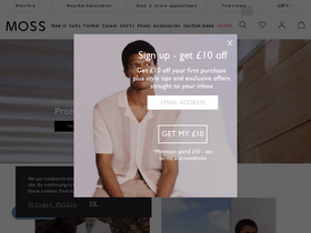 'moss.co.uk' screenshot