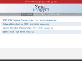 'myusagym.com' screenshot