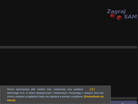 'zagrajsam.pl' screenshot