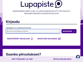 'lupapiste.fi' screenshot