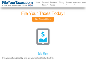 'fileyourtaxes.com' screenshot