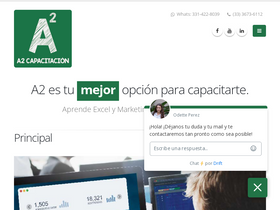 'a2capacitacion.com' screenshot