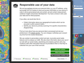 'lightpollutionmap.info' screenshot