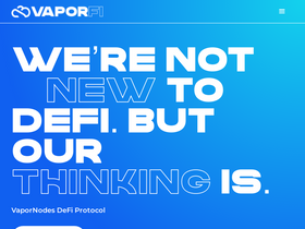 'vapornodes.finance' screenshot