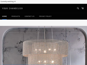 your-chandelier.com homepage screenshot