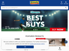 'russells.co.za' screenshot