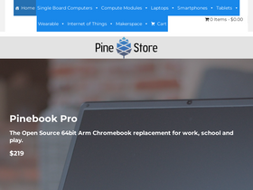 'pine64.com' screenshot