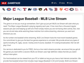 'mlbgamepass.com' screenshot