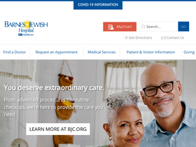 'barnesjewish.org' screenshot