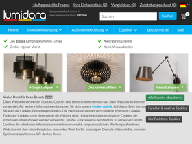 'lumidora.com' screenshot