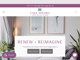 casaancoradecor.com homepage screenshot