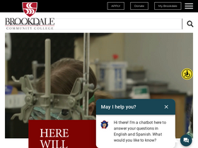 'brookdalecc.edu' screenshot