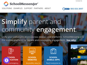 'schoolmessenger.com' screenshot