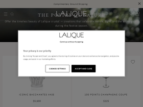 Lalique North America website screenshot