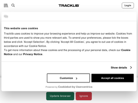 'tracklib.com' screenshot