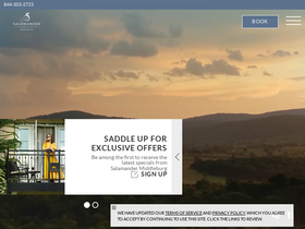 'salamanderresort.com' screenshot