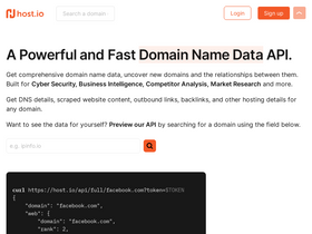 'host.io' screenshot