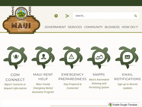 'mauicounty.gov' screenshot