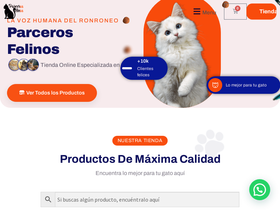 parcerosfelinos.com homepage screenshot