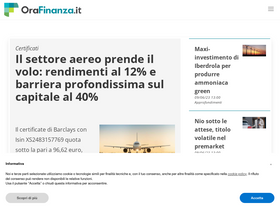 'orafinanza.it' screenshot