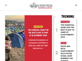 'glastofestfeed.com' screenshot