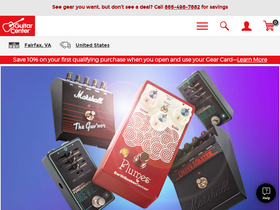 'guitarcenter.com' screenshot