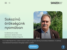 'skanzen.hu' screenshot