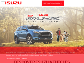 'isuzuphil.com' screenshot