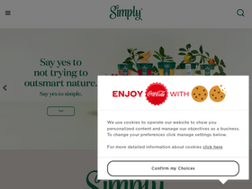 'drinksimplybeverages.com' screenshot