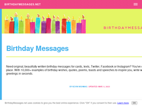 'birthdaymessages.net' screenshot