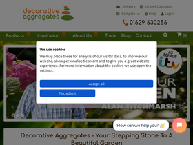 'decorativeaggregates.com' screenshot