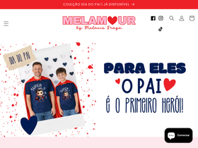 Melamour by Melanie Fraga homepage screenshot