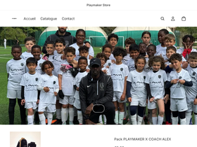 playmaker-store.com homepage screenshot