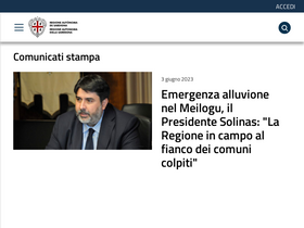 'regione.sardegna.it' screenshot