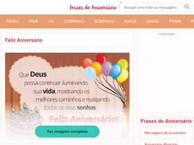 'frasesaniversarios.com.br' screenshot