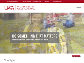 'uwa.edu' screenshot