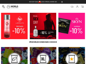 'worldcondoms.com' screenshot
